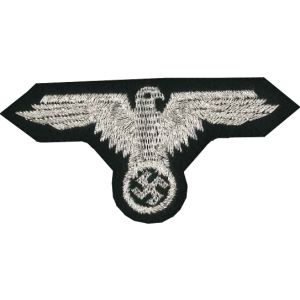 Riproduzione originale patch (Aquila argentata da berreto della LUFTWAFFE) - fondo panno invecchiato Cod.20160217_a