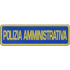 PATCH ricamato POLIZIA AMMINISTRATIVA Cod.20160318_A