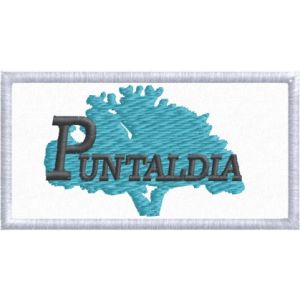 Patch ricamato mm.70 x 35  PUNTALDIA Cod.20160619_A