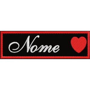 Patch ricamato personalizzato con nome corto