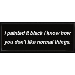 Patch ricamato I painted it... su base cm. 10 x 4 Cod. 20160808_A