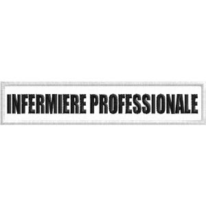 Patch INFERMIERE PROFESSIONALE su base cm.12 senza velcro