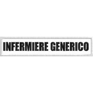 Patch INFERMIERE GENERICO su base cm.12 senza velcro