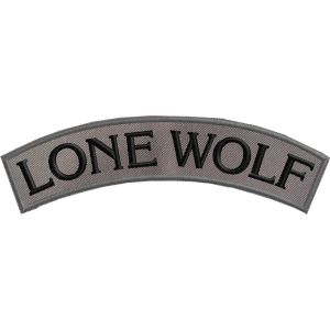 Patch Cm.15 da petto curvato "LONE WOLF" Cod.20160841_A