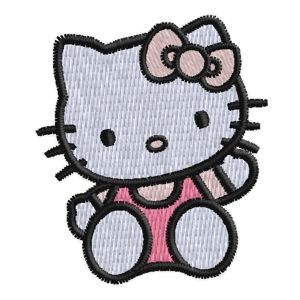Patch ricamato Hello Kitty altezza 4,5 CM. Cod.20160852_A