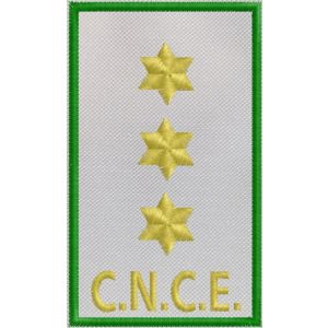 Gradi su fascia tubolare C.N.C.E. 3 stelle a 6 punte grado CAPITANO 