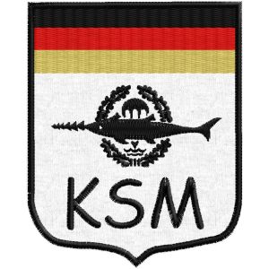 Stemma ricamato a scudetto logo delle forze speciali (KSM) Cod.20161106_A