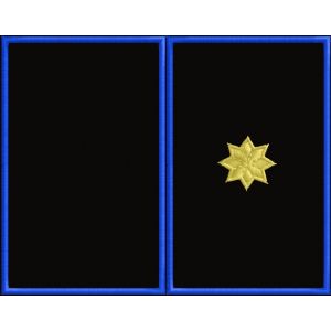 Gradi 1 STELLA ricamata oro su fascia tubolare Cod. 20170516_D