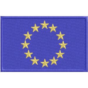 Patch interamente ricamato EUROPA mm.90 x 58