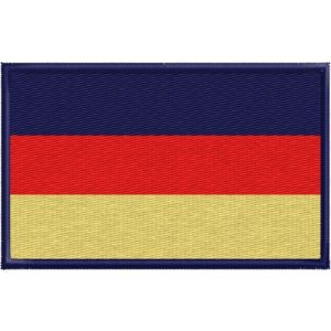 Patch interamente ricamato bandiera (GERMANIA) mm.80 x 50 Cod.20170638_A