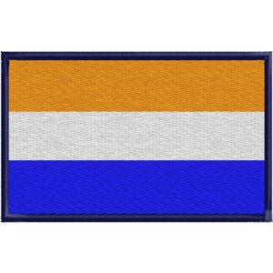 Patch interamente ricamato bandiera (OLANDA LUSSEMBURGO) mm.80 x 50 Cod.20170639_A