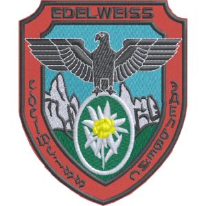 Patch ricamato a colori EDELWEISS truppe alpine  Cod.20170703_A