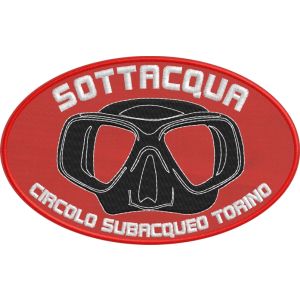 Patch ricamato GRUPPO SUBACQUEO TORINO  Cod.20171003_A