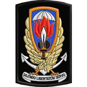 Gladio ricamato SILENDO LIBERTATEM SERVO Cod. 20180314_A