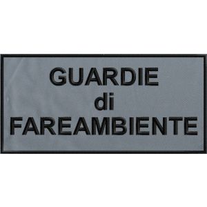 Patch ricamato GUARDIE di FAREAMBIENTE cm. 21 x10  Cod.20180629_A