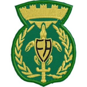 Patch ricamato su base di tessuto col. VERDE GUARDIE DI FAREAMBIENTE