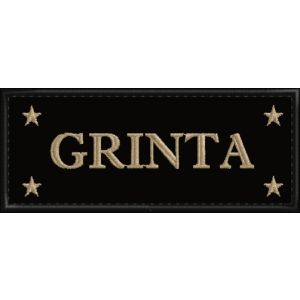 Patch ricamato con il proprio nominativo di Battaglia Da petto Cod.20180711_GRINTA