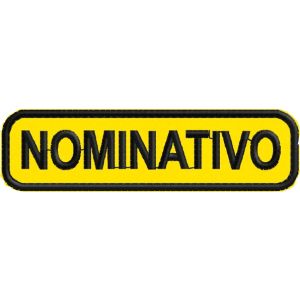 Stemma RICAMATO SU BASE GIALLA, NOMINATIVO