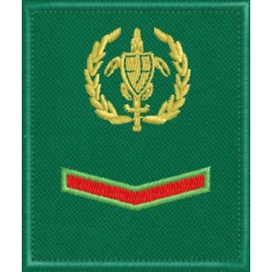 Patch quadrato ricamato logo FareAmbiente con 1 gallone ROSSO