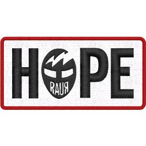 Patch Ricamato Logo HOPE RAUR. mm.130 X MM.65 