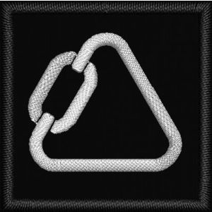 Patch quadrato cm. 3,5 x 3,5 Anello zip   OFSED 