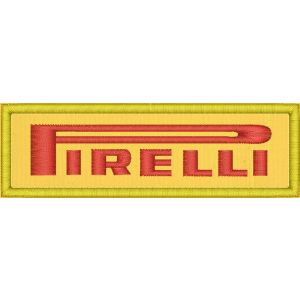 Patch ricamata Logo PIRELLI cm.11,0  PER 3,5 Cod.20220128_A