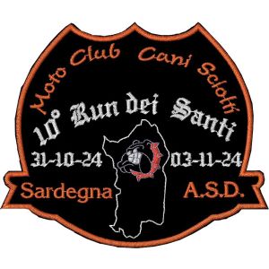 Patch ricamato Cani sciolti 10 RUN DE I SANTI 31-10_03-11 -24