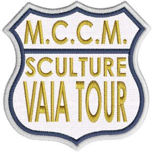 scudetto ricamato M.C.C.M. VAIA TOUR Cm. 7 x7   