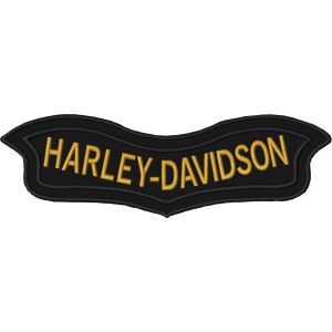 Patch roker HARLEY-DAVIDSON con tessuto nero
