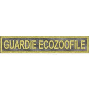 PATCH ricamato ( GUARDIE ECOZOOFILE ) Cm. 10,5 X 2,0 C