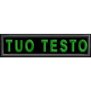 Patch  ESEMPIO Nome di Battaglia Da petto Cod. TUO NOME