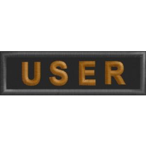 Patch  ESEMPIO Nome di Battaglia Da petto Cod. USER