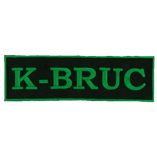 Patch Verde kawasaki con scritta cod. 100927