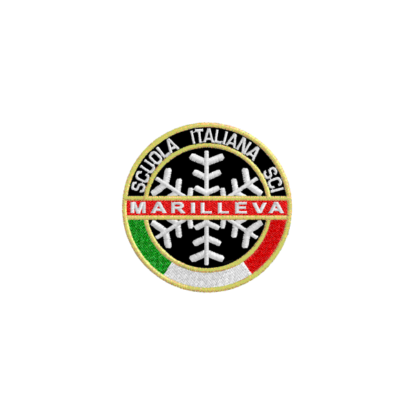 Patch pers. su fondo NERO sci  MARILLEVA Cod.20090314