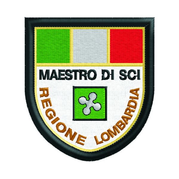 Patch Personalizzato MAESTRO DI SCI reg. LOMBARDIA 75x83 COD.20090318_A-75