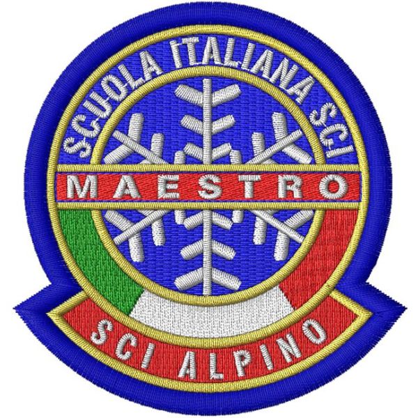Patch person. sci ALPINO MAESTRO tutto ricamato