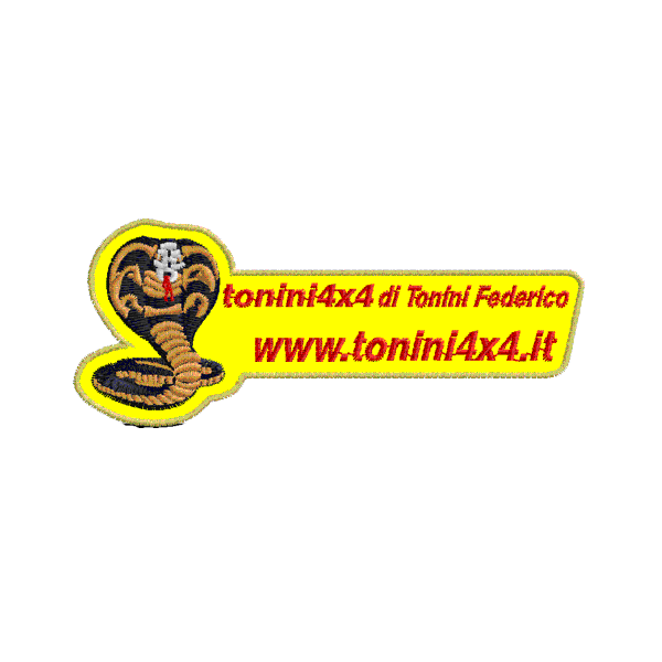 Patch Personalizzato Tonini 4x4 misura piccola