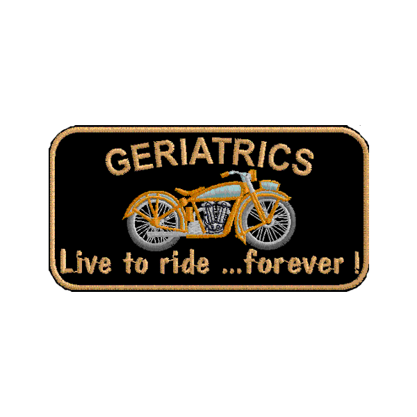 Patch Personalizzato LIVE to ride... forever