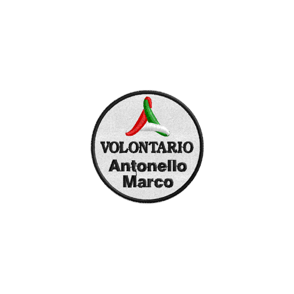 Bollo White PROTEZIONE CIVILE  con nome personal.cod.20090408