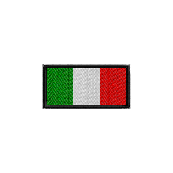 Etich. ricamata italia Cm 8 X 4  Cod.20090519_a