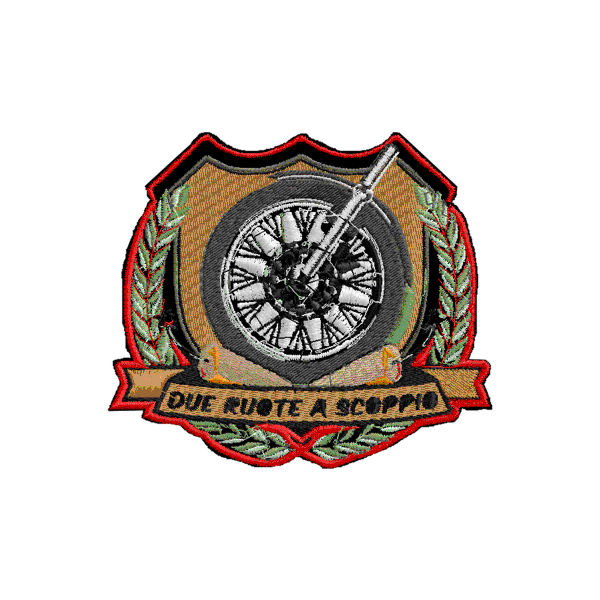 Patch cm.10 x 9 Due ruote a scoppio Cod_20090522_a