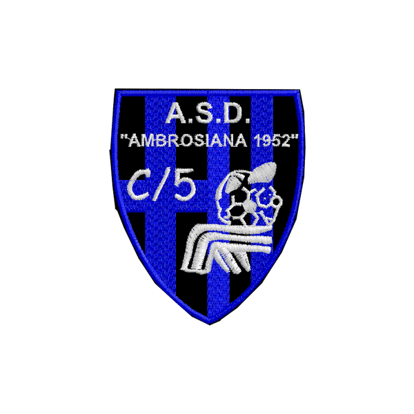 Patch personalizzato Calcio a 5 AMBROSIANA Cod.20090610_a