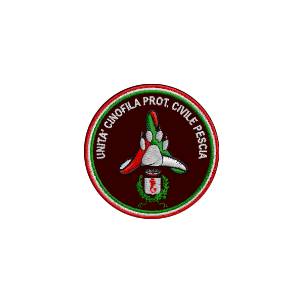 Patch Pescia PROTEZIONE CIVILE  (PT) cod.20090618_B_Black