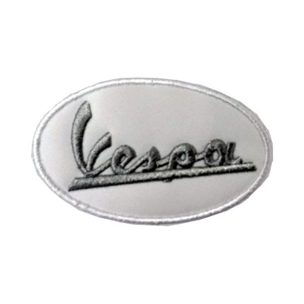 ricamo Patch  Bollo Vespa Cod. 20090702_b_White