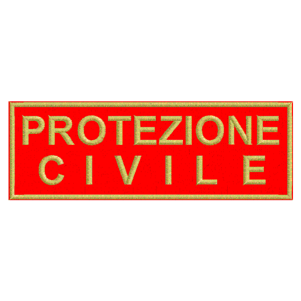 Patch Rosso PROTEZIONE CIVILE cod.20090709_B