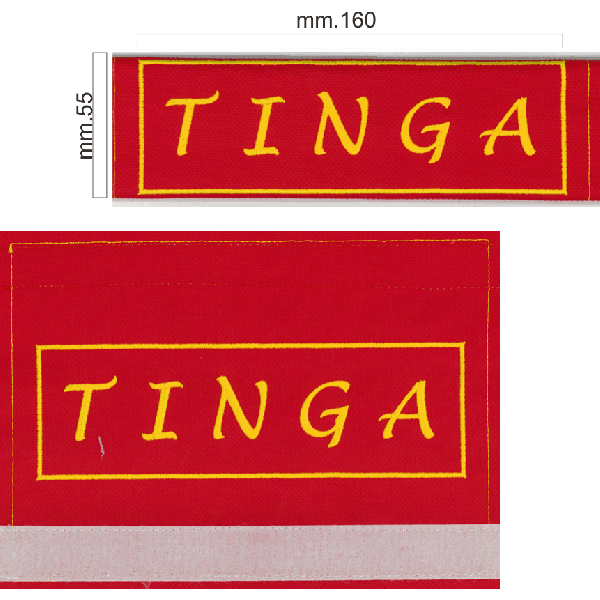 Patch Rosso Nominativo cod.20090709_C