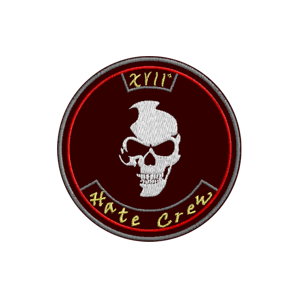 Patch pers.Hate Crew (XVII) Cod. 20090717_B