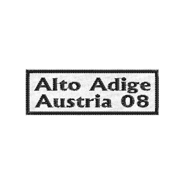 Etichetta nominativa ALTO ADIGE/AUSTRIA 08 Cod. 20090724_F