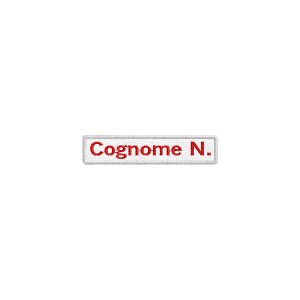 Et."M" Media su cordura con Cognome e iniz. nome cod.20090914_A