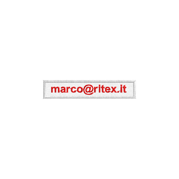 Etich. con indirizzo E-Mail personalizzato  Cod20090922_E
